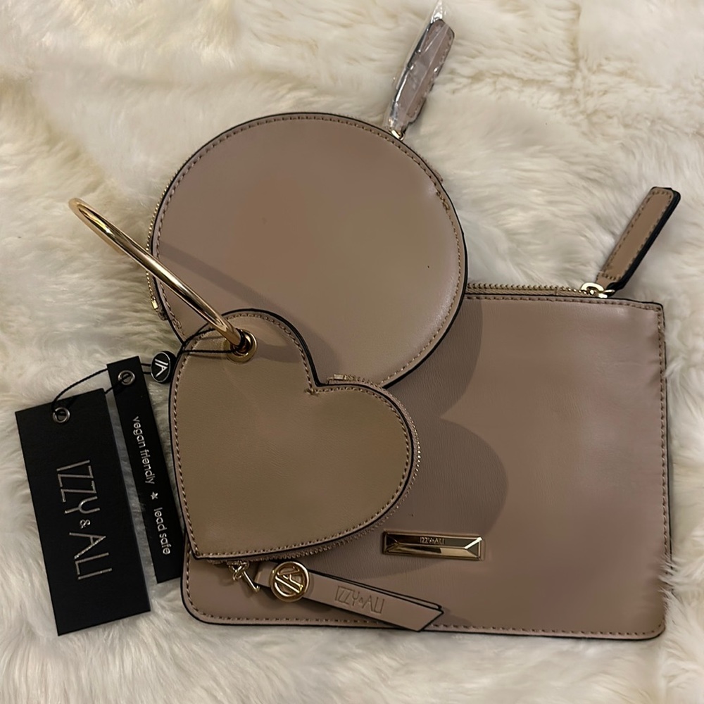 IZZY&ALI 3 piece Clutch wrist purse pouch